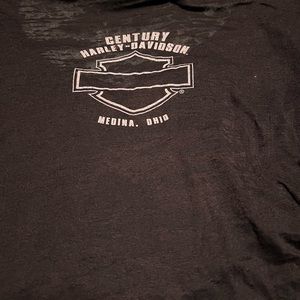 Harley Davidson Burnout tshirt; embellished!
